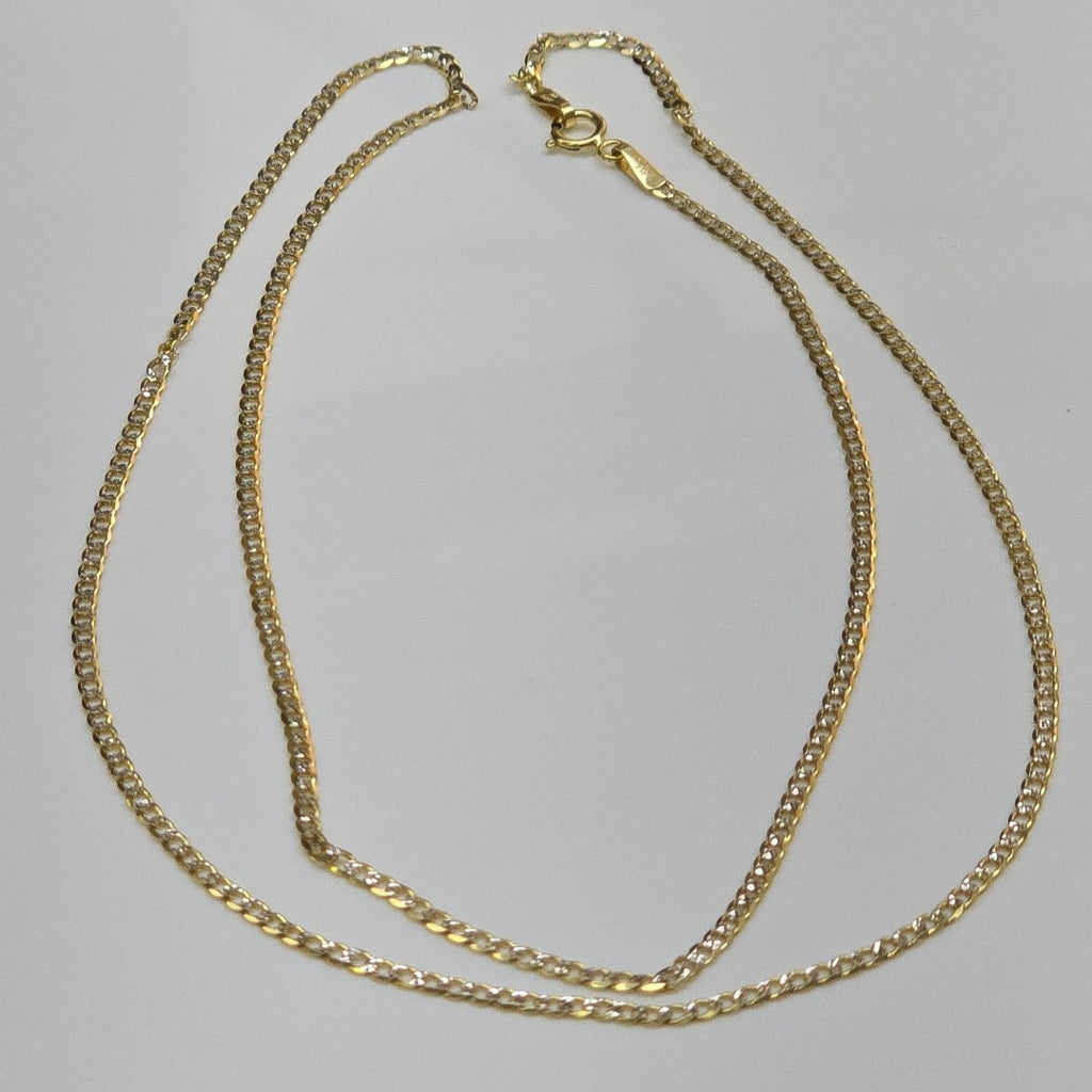 CADENAS BARBADA DIAMANTADA ORO 14K 3.6 (NUEVO)