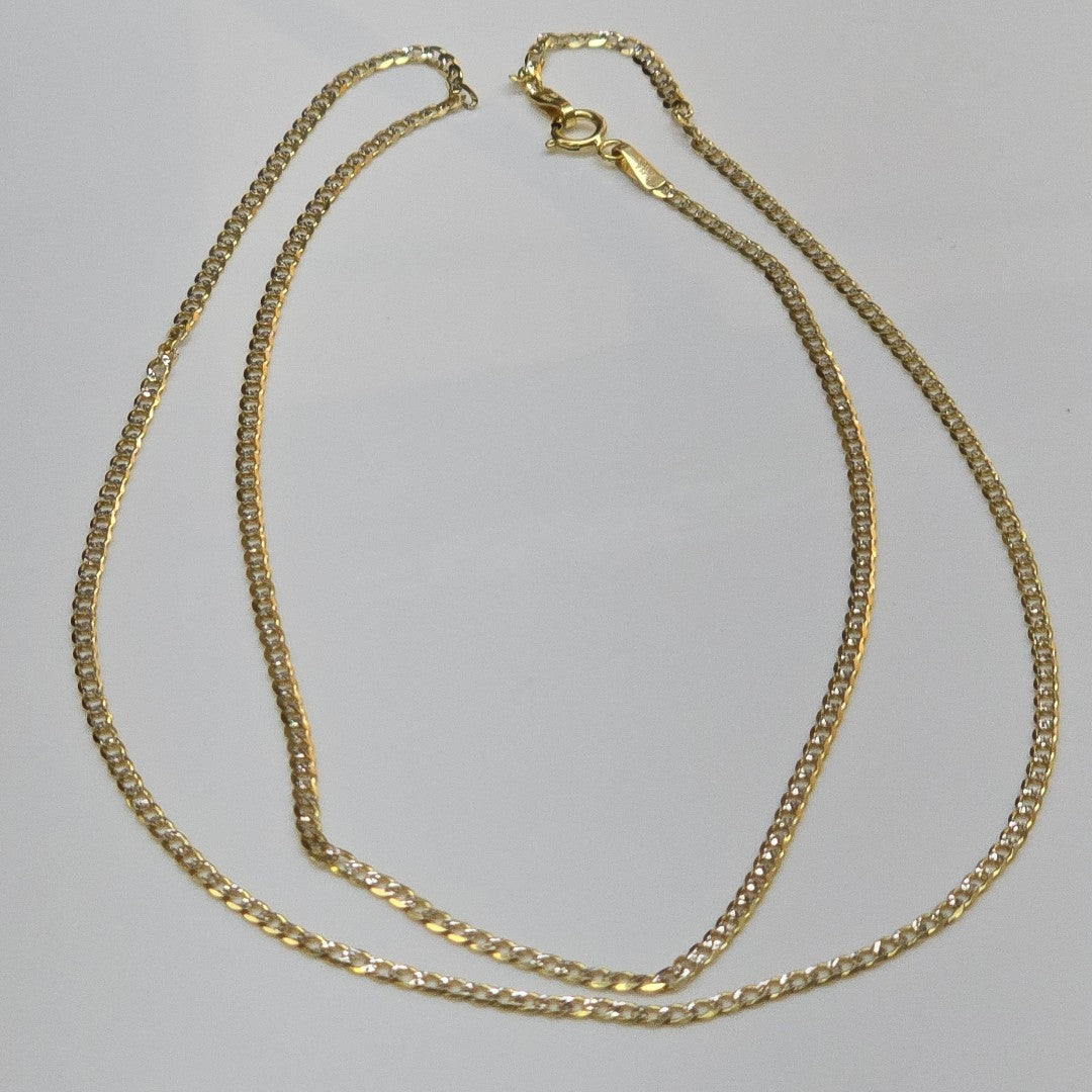 CADENAS BARBADA DIAMANTADA ORO 14K 3.6 (NUEVO)