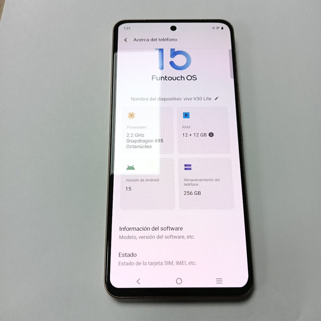 CELULAR VIVO V30 LITE V2314 (2023) 256 GB 12 GB RAM (SEMINUEVO)