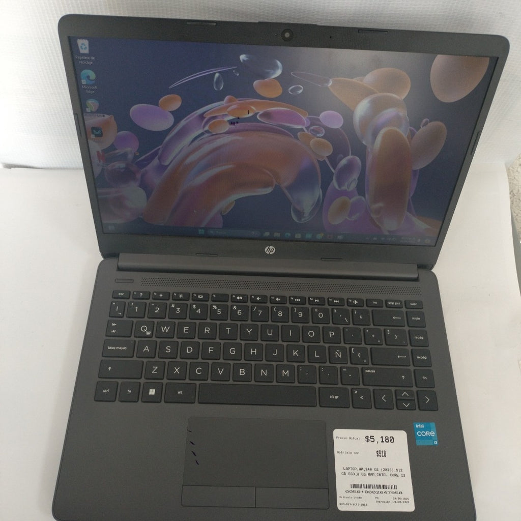 LAPTOP HP 240 G8 (2023) 512 GB SSD 8 GB RAM (SEMINUEVO)