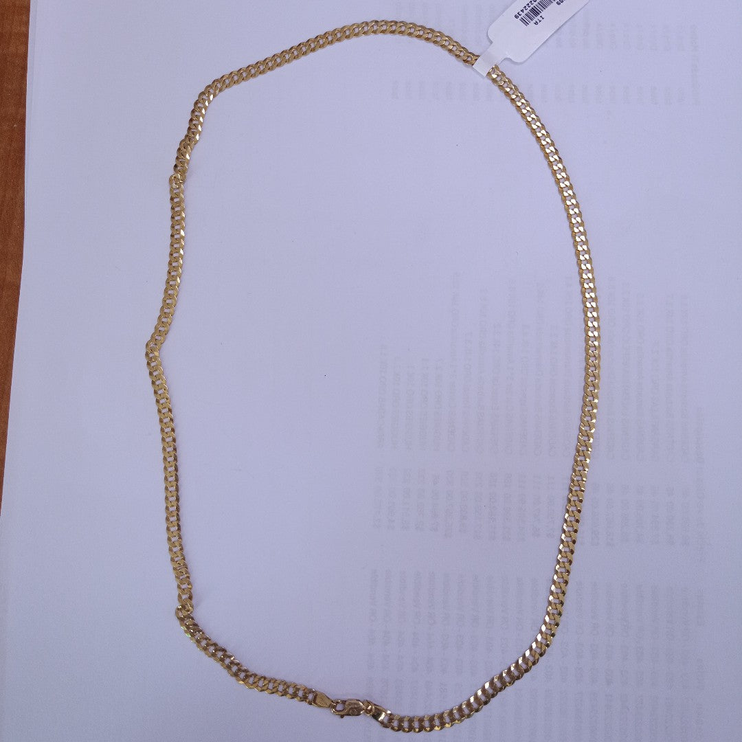 CADENAS BARBADA AMARILLA ORO 10K 10.6 (NUEVO)