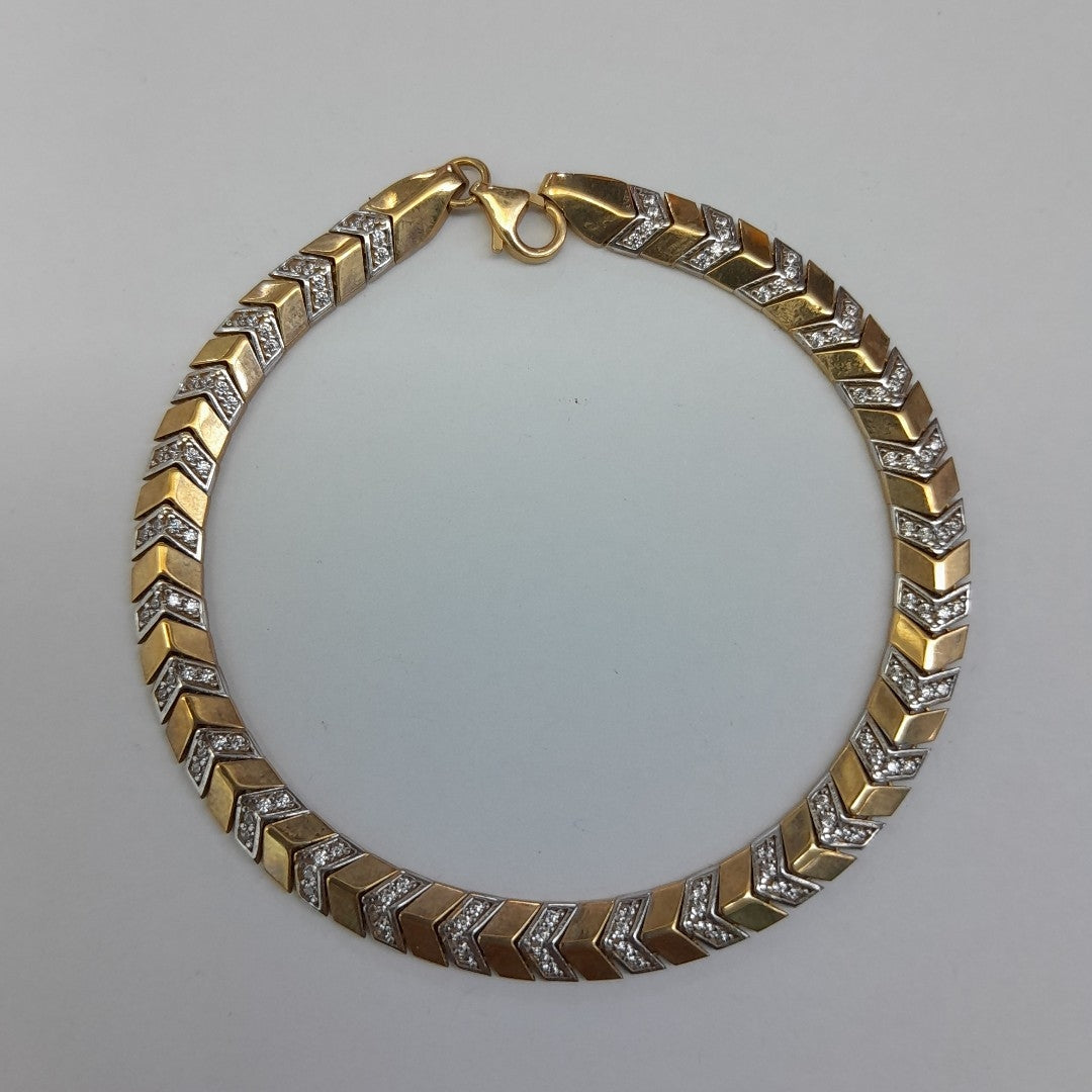 PULSERAS DAMA ORO 14K 9.5 (NUEVO)