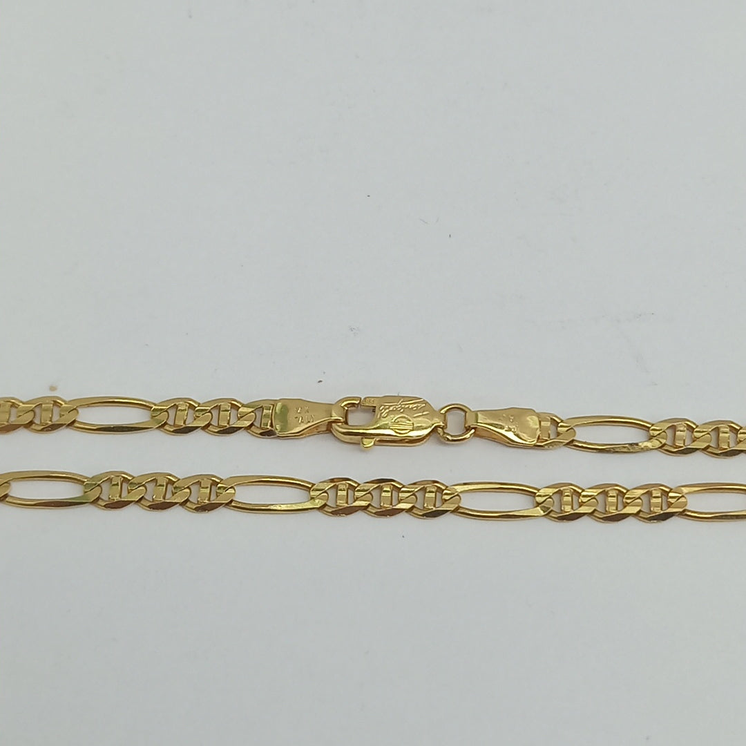 CADENAS CARTIER 3*1 AMARILLA ORO 14K 8.8 (NUEVO)