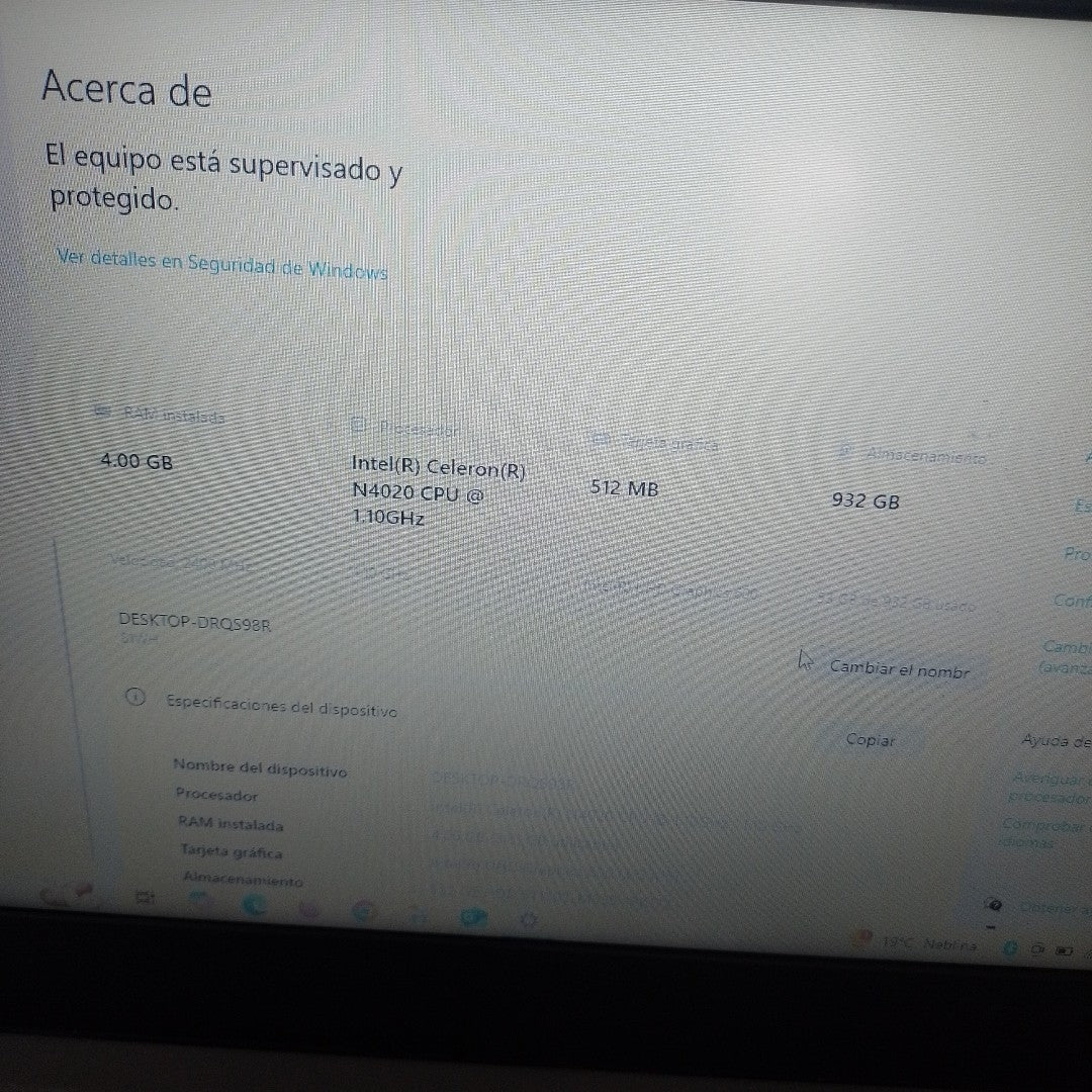 LAPTOP LENOVO IDEAPAD 3 14IGL05 (2022) 1 TB 8 GB RAM (SEMINUEVO)
