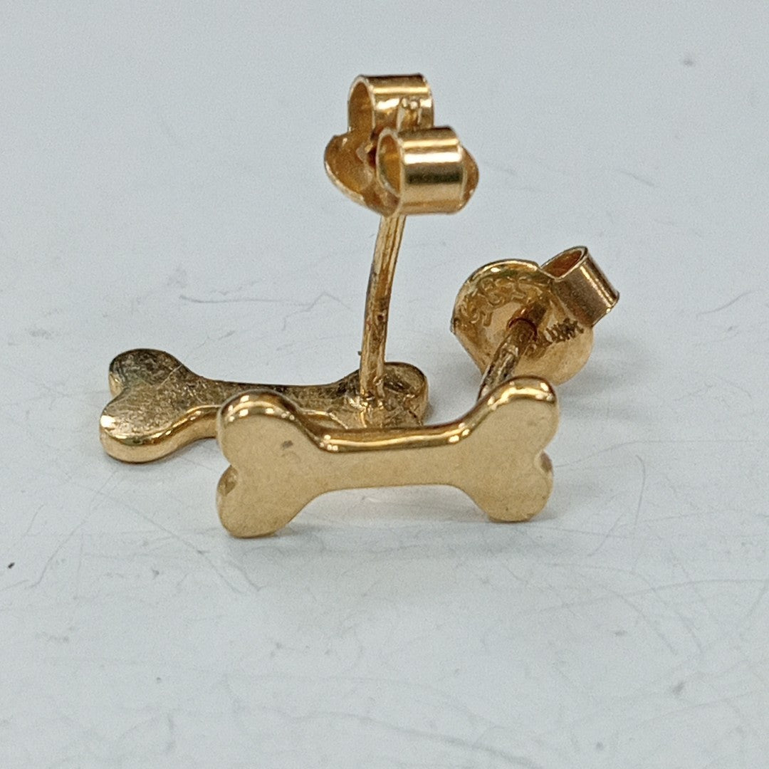 BROQUELES ORO 14K 1.6 GRS (NUEVO)