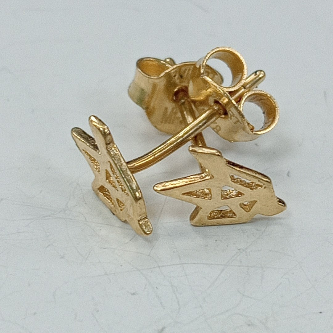 10186BRO00000B1500 FRD11 BROQUEL DE PAJARO ORO 14K 0.8GRS (NUEVO)