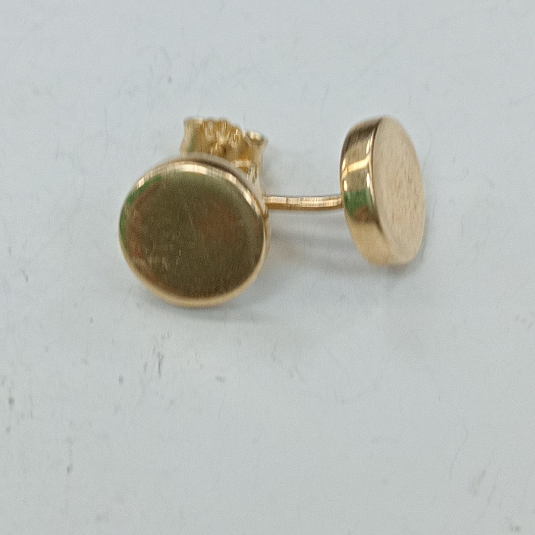 10308BRO00000B1928 FRD14 BROQUEL DE CIRCULO PULIDO ORO 14K 1.5GRS (NUEVO)