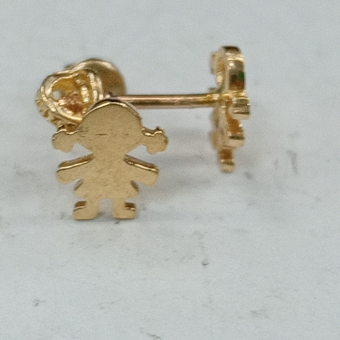 BROQUELES ORO 14K 1 (NUEVO)