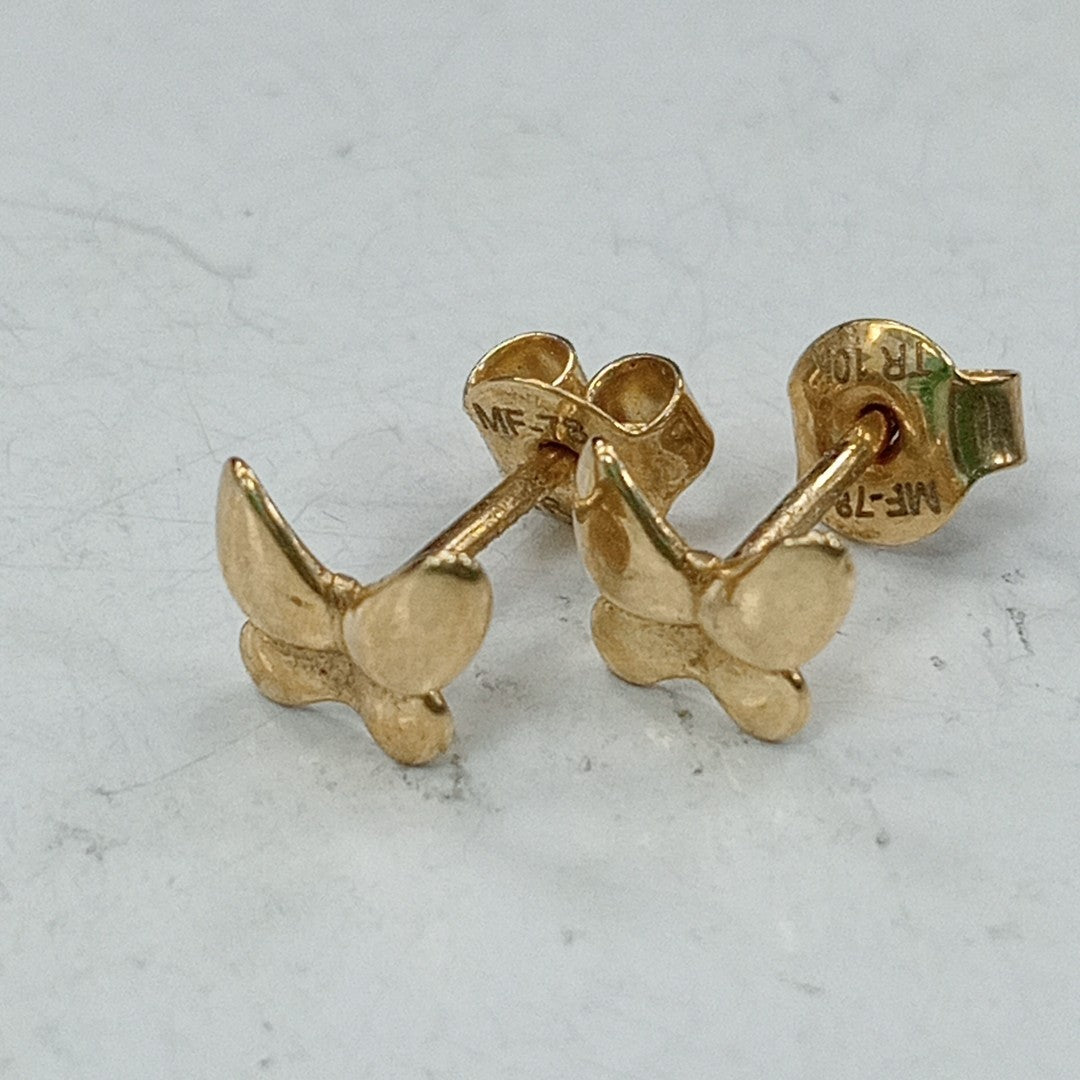 10011BRO00000A2200 FRD19 BROQUEL DE MARIPOSA ORO 10K 0.7GRS (NUEVO)
