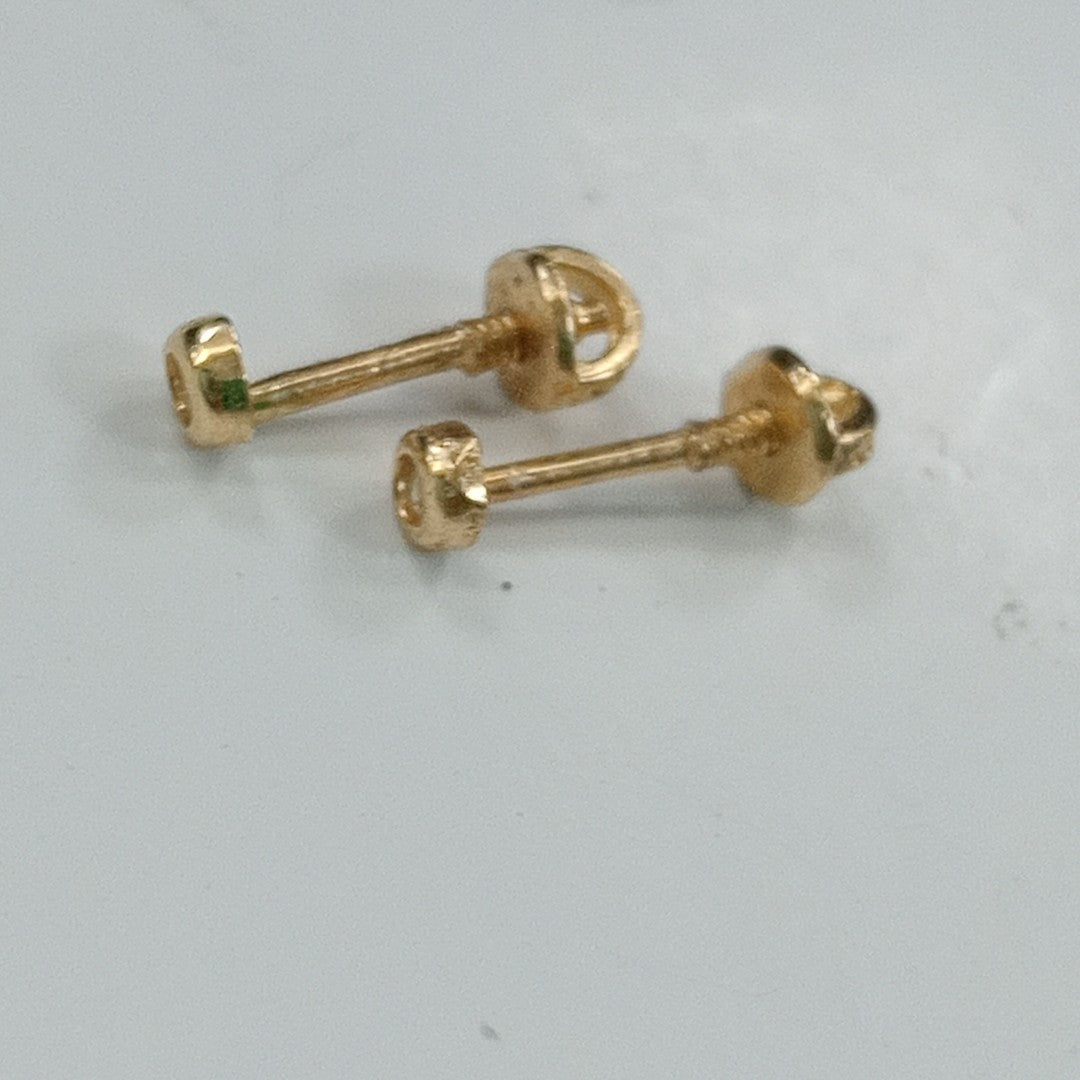 BROQUELES ORO 14K 1 (NUEVO)