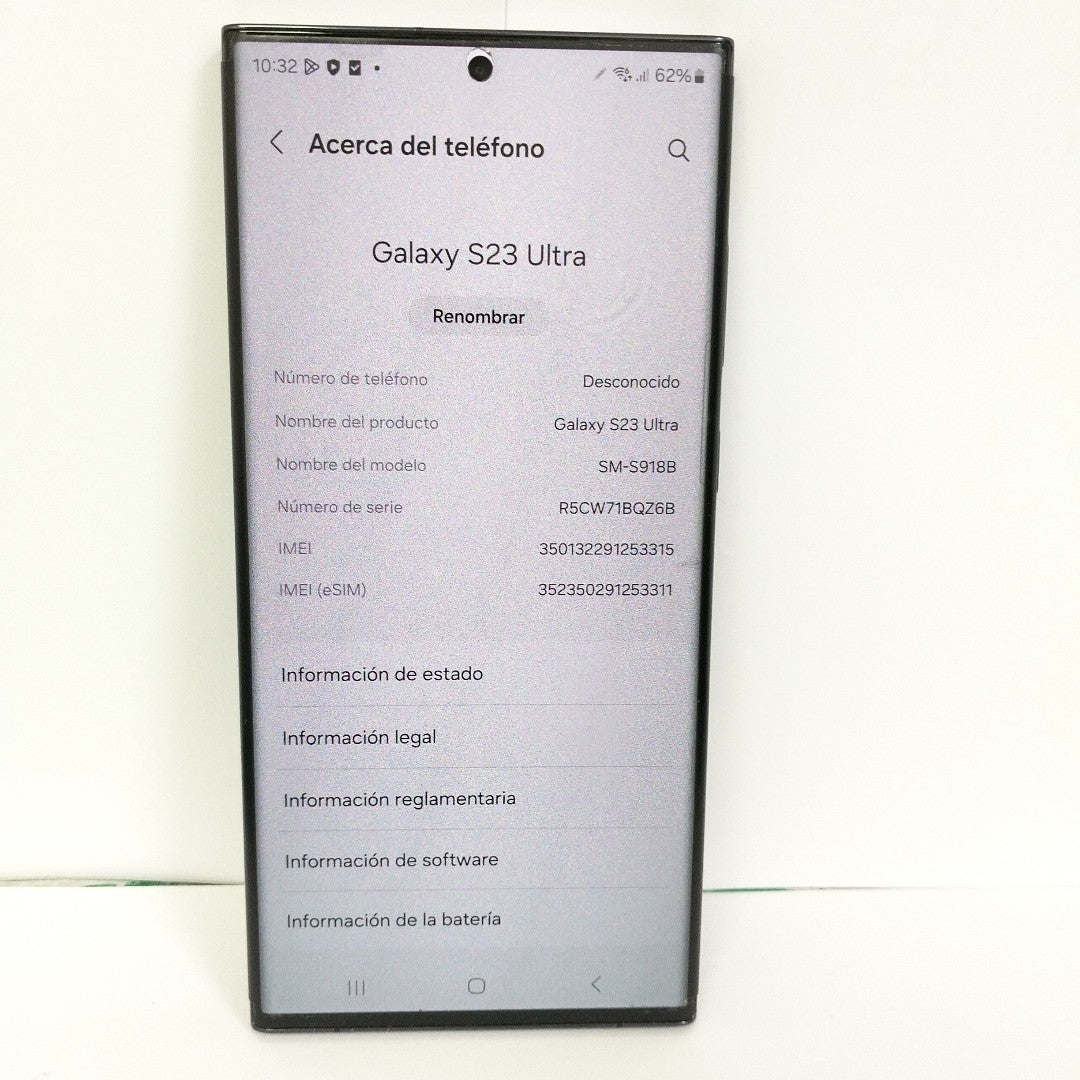 CELULAR SAMSUNG GALAXY S23 ULTRA SM-S918B 256 GB 8 GB RAM (SEMINUEVO)