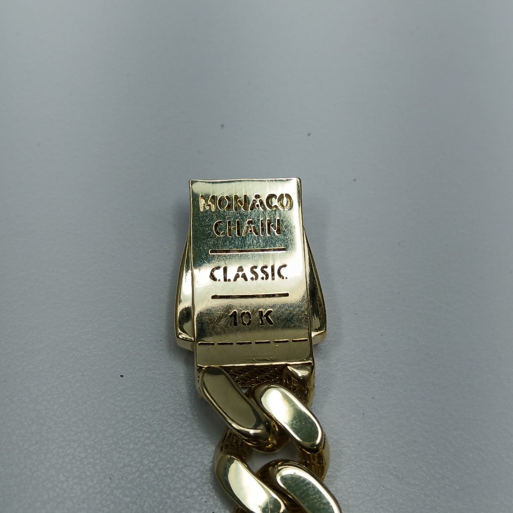 PULSERA CABALLERO MONACO ORO 10K 16.3 (NUEVO)