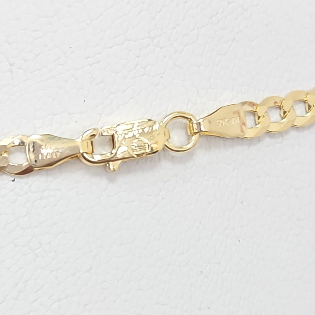 CADENAS BARBADA AMARILLA ORO 14K 7.4 (NUEVO)