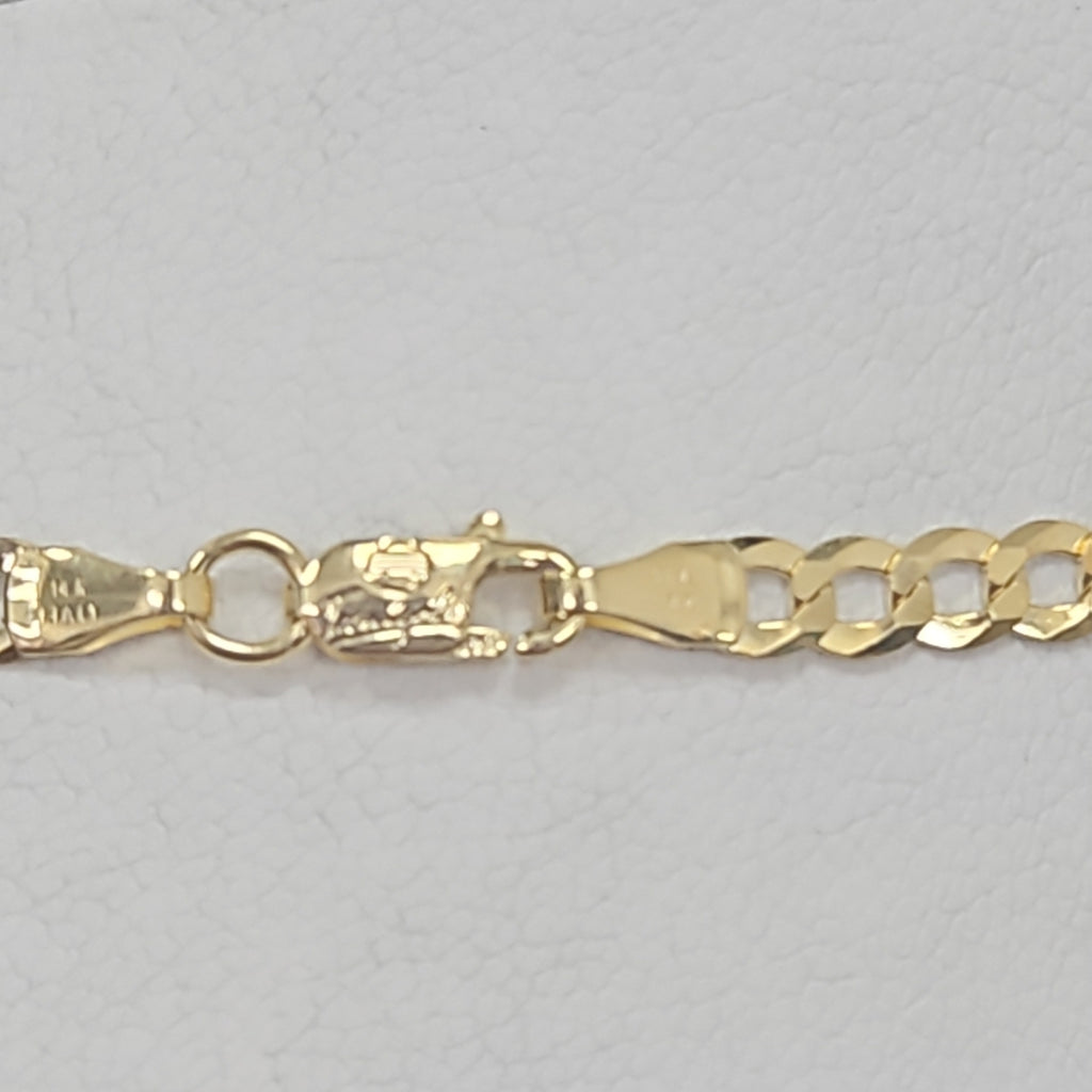 CADENAS BARBADA AMARILLA ORO 14K 6.8 (NUEVO)