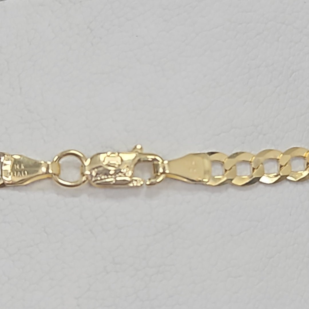 CADENAS BARBADA AMARILLA ORO 14K 6.8 (NUEVO)