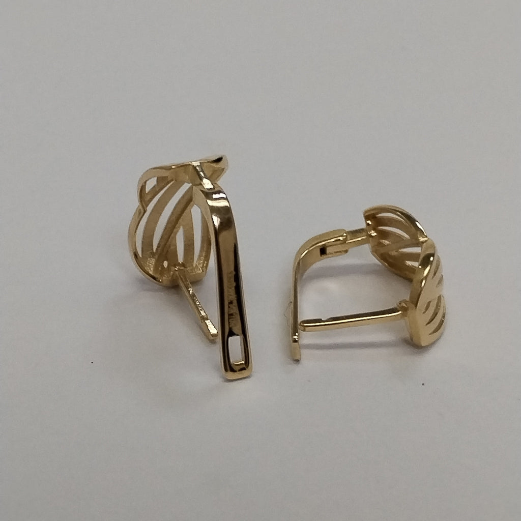 BROQUELES ORO 14K 3.7 (NUEVO)