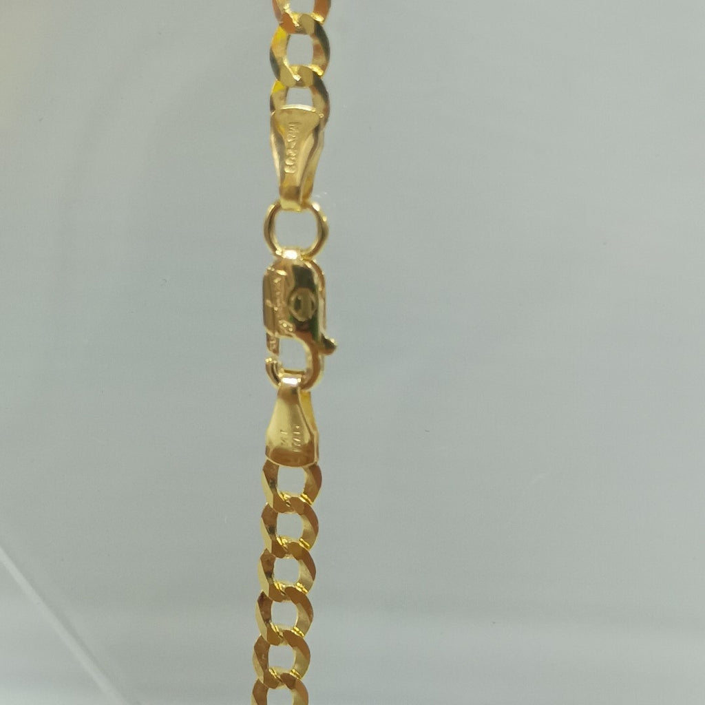 CADENAS BARBADA AMARILLA ORO 14K 7.5 (NUEVO)