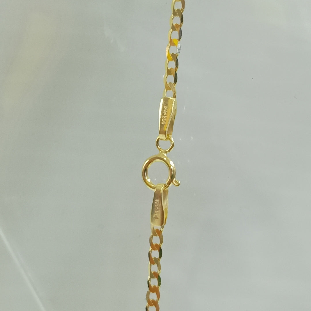 CADENAS BARBADA AMARILLA ORO 14K 3.3 (NUEVO)