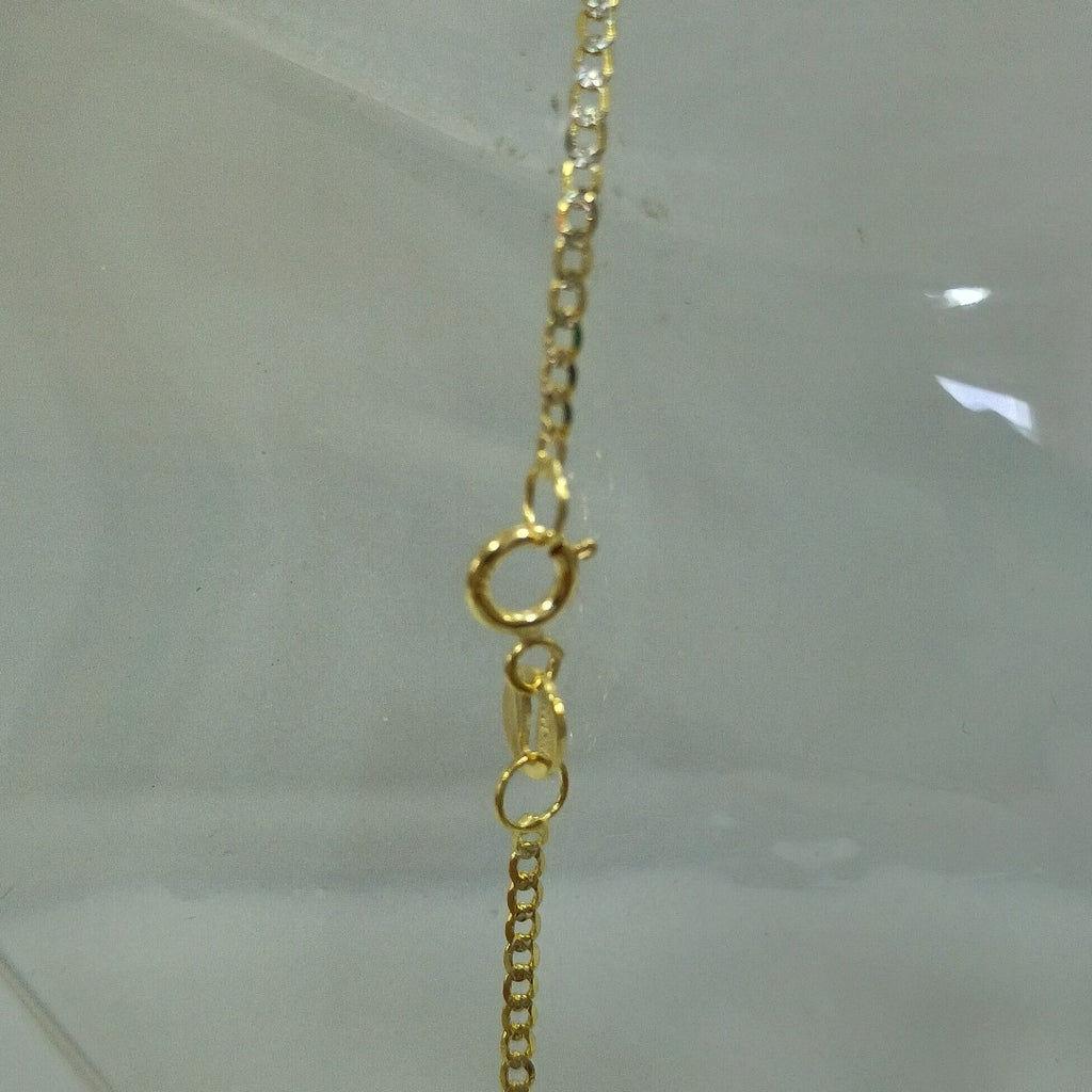 CADENAS BARBADA DIAMANTADA ORO 14K 2.2 (NUEVO)