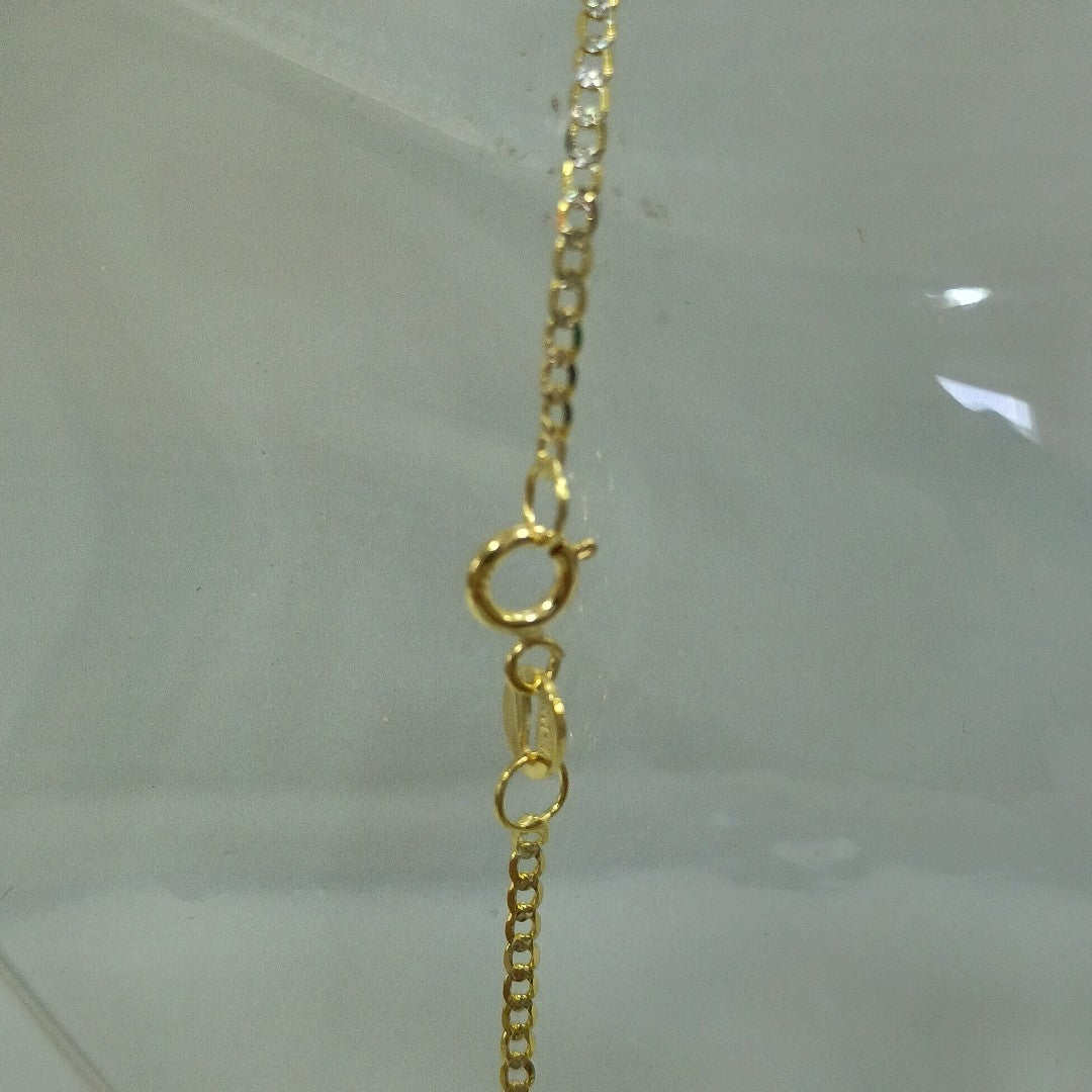 CADENAS BARBADA DIAMANTADA ORO 14K 2.2 (NUEVO)