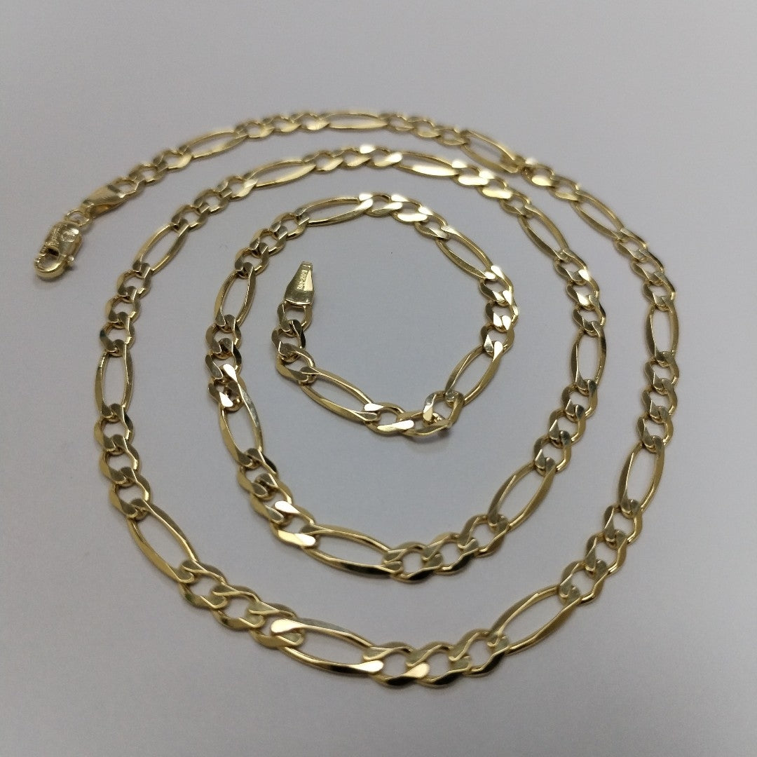 CADENAS CARTIER 3*1 AMARILLA ORO 14K 11.7 (NUEVO)