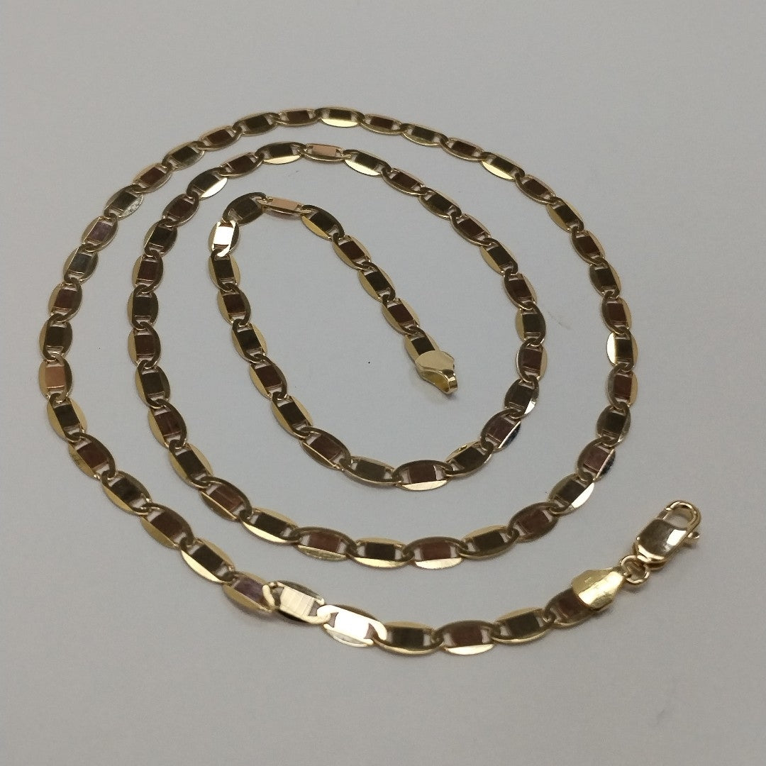 CADENAS VALENTINA/ESPEJO ORO 14K 10 (NUEVO)