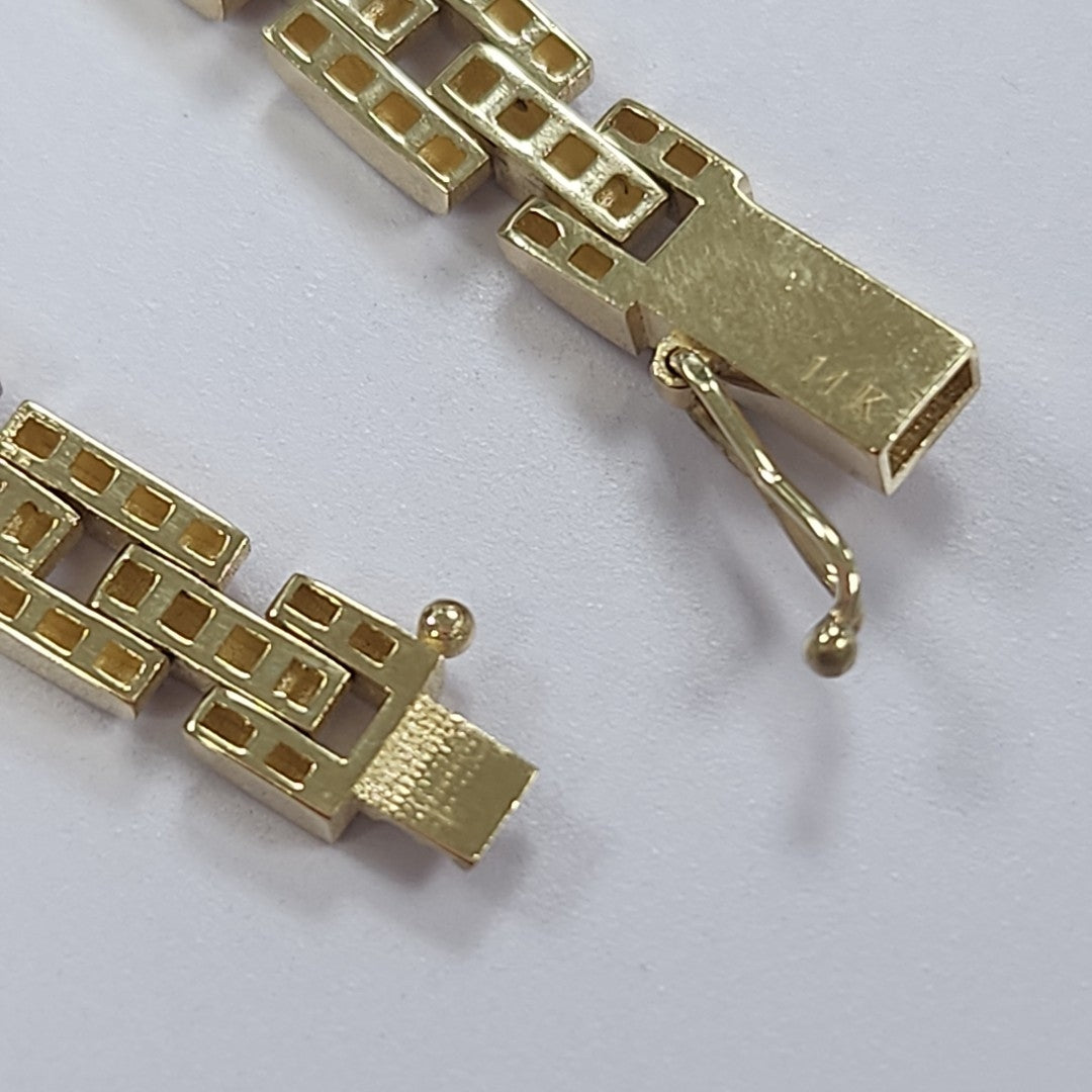 PULSERAS DAMA ORO 14K 17.5 (NUEVO)
