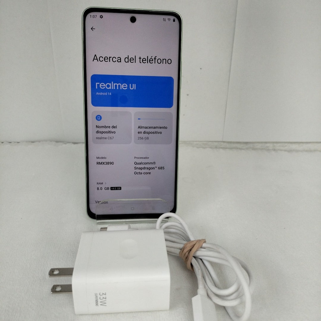 CELULAR REALME C67 RMX3890 (2023) 256 GB 8 GB RAM (SEMINUEVO)