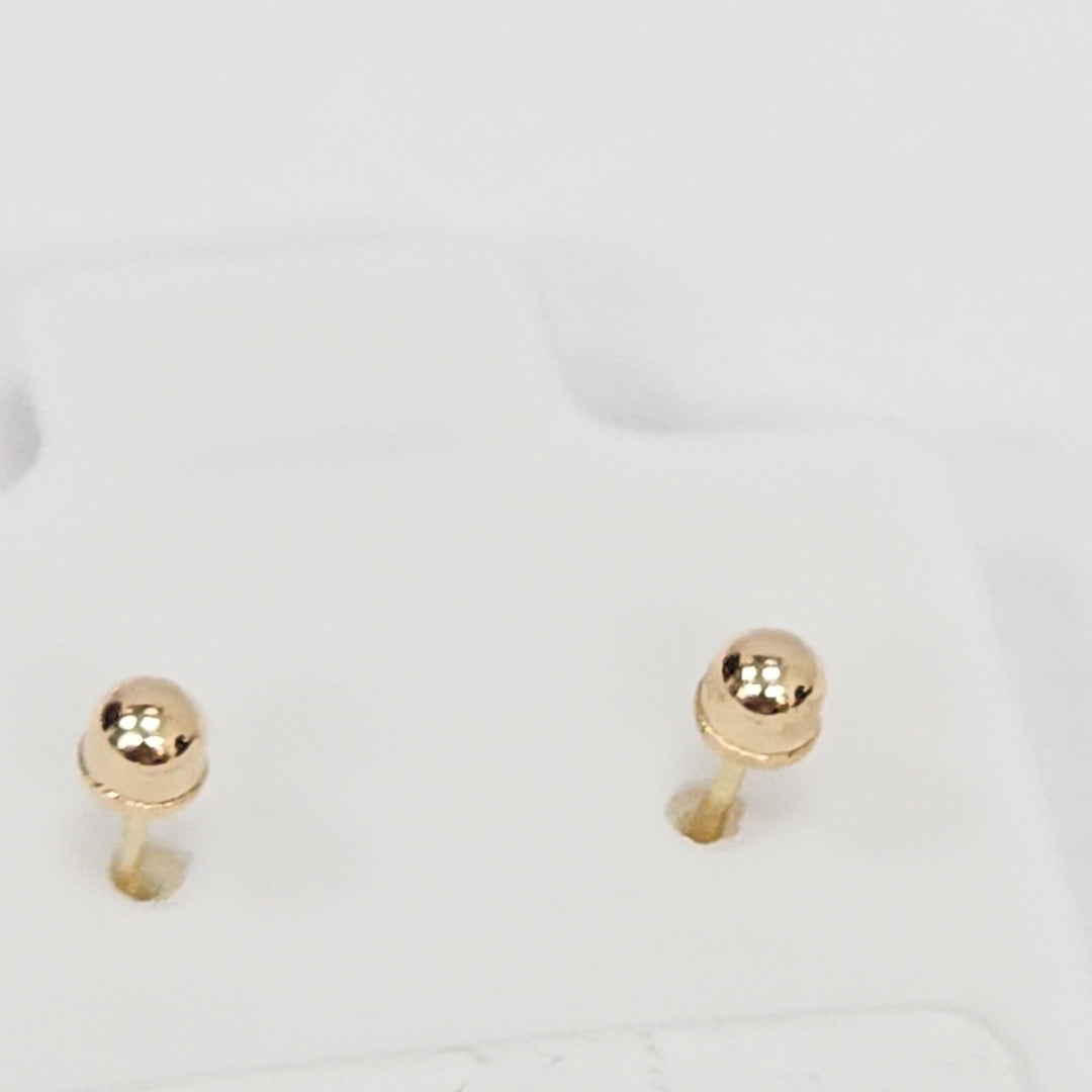 BROQUELES ORO 14K 1 (NUEVO)