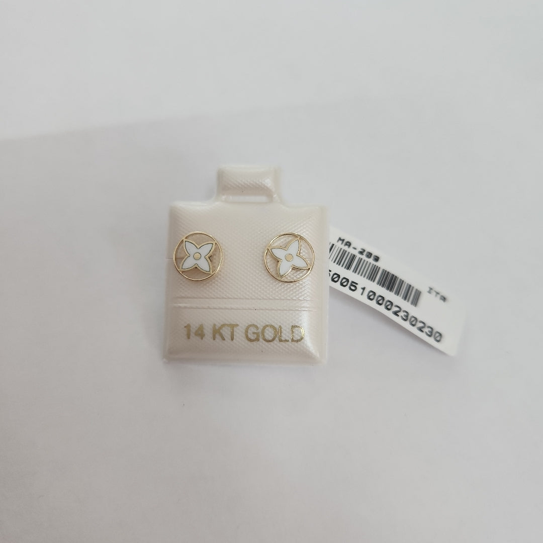 BROQUELES ORO 14K 1.1 (NUEVO)