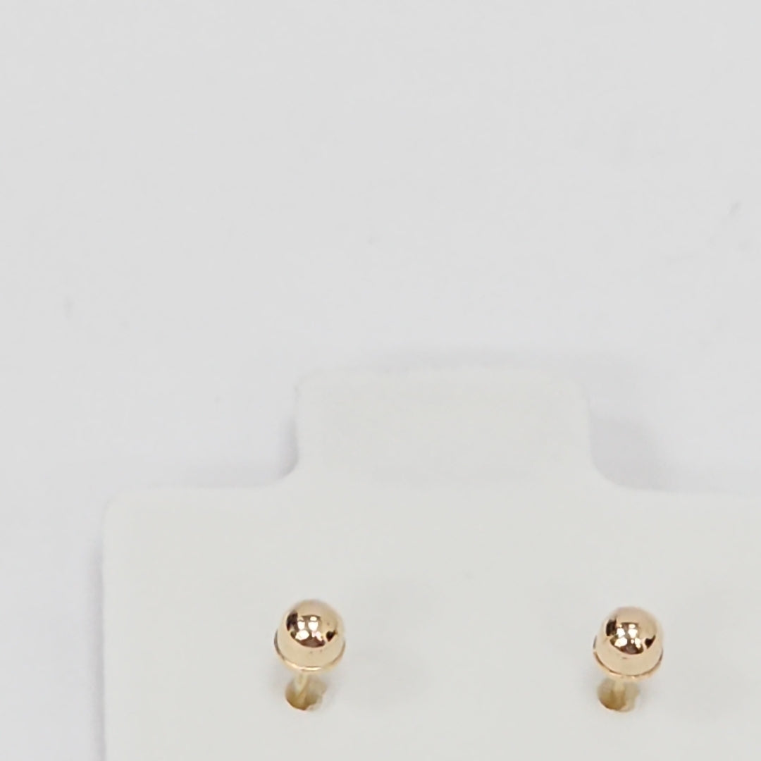 BROQUELES ORO 14K 1 (NUEVO)