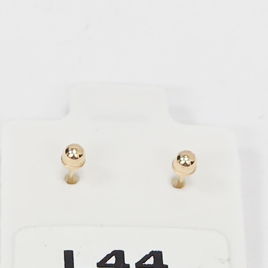 BROQUELES ORO 14K 1 (NUEVO)