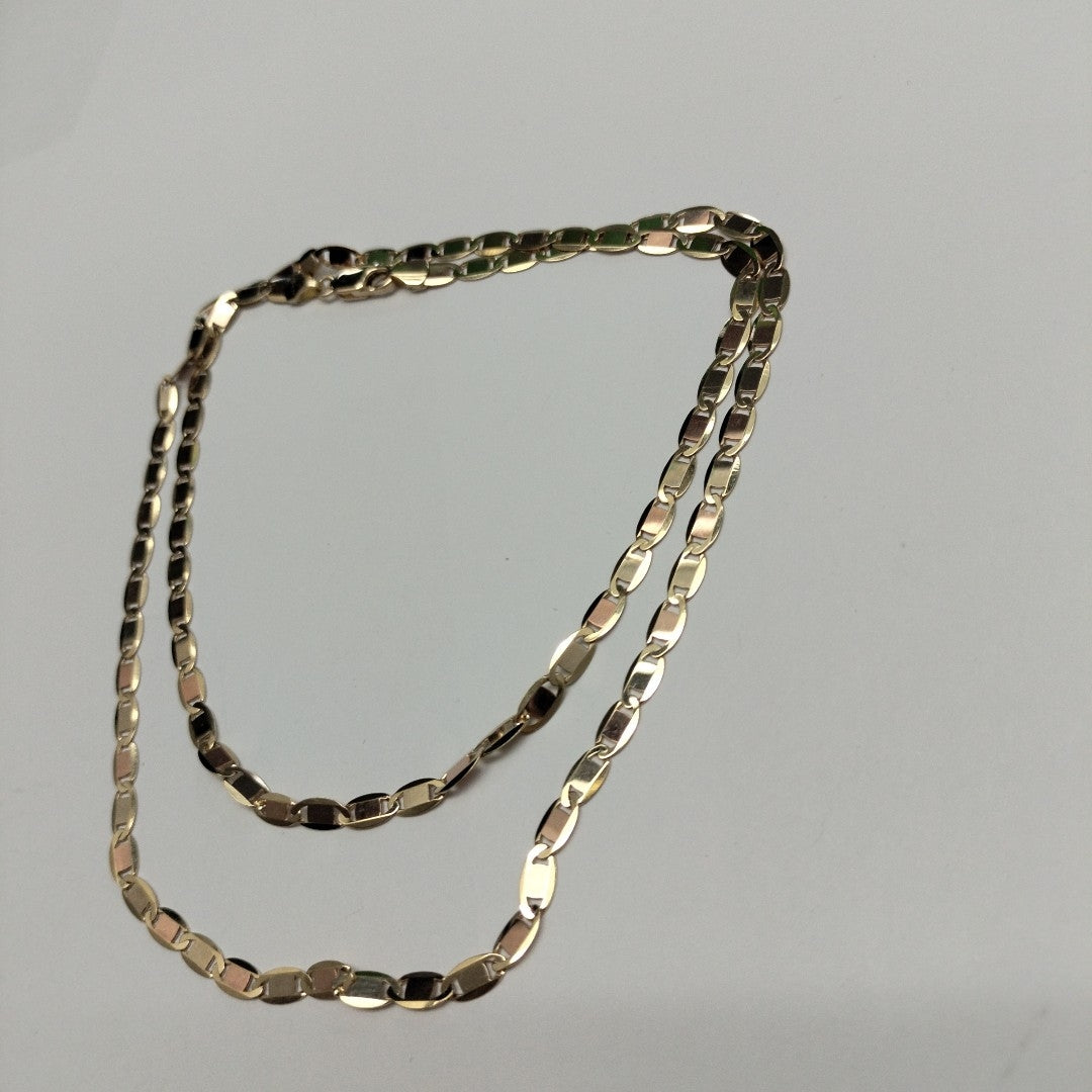 CADENAS VALENTINA/ESPEJO ORO 14K 10.7 (NUEVO)