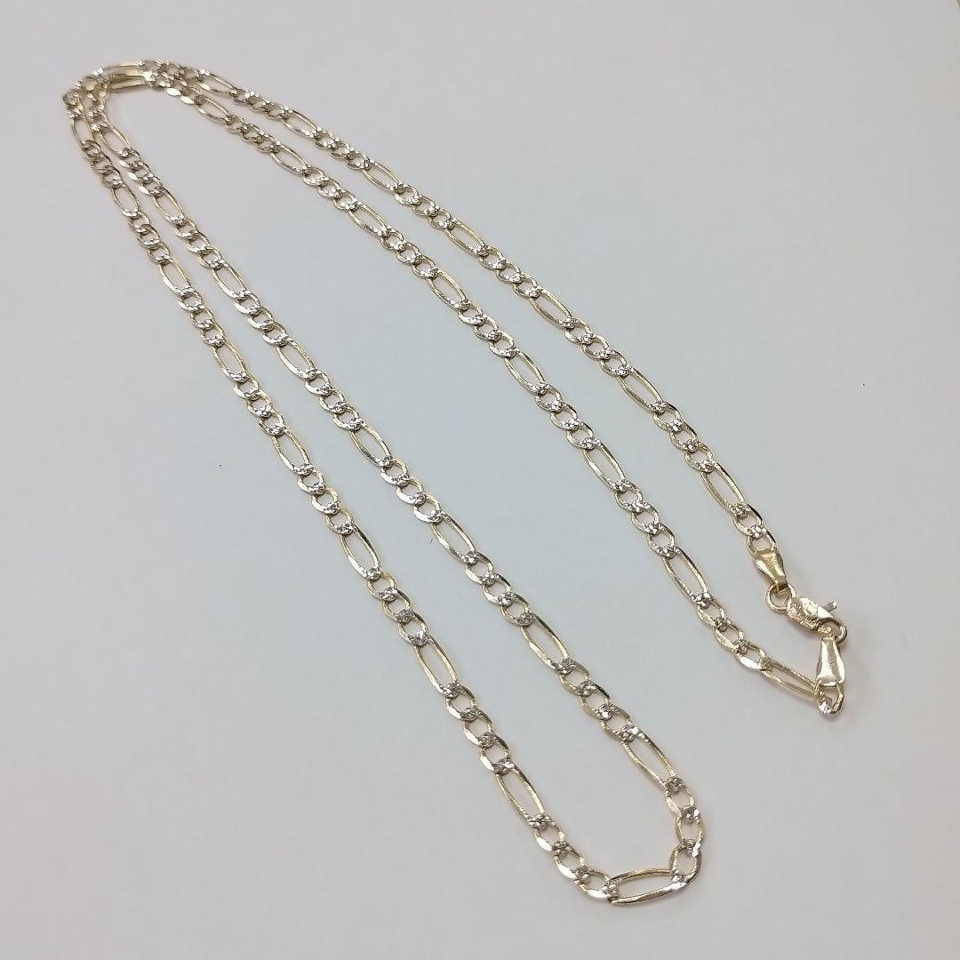 CADENAS CARTIER 3*1 DIAMANTADA ORO 14K 8.9 (NUEVO)