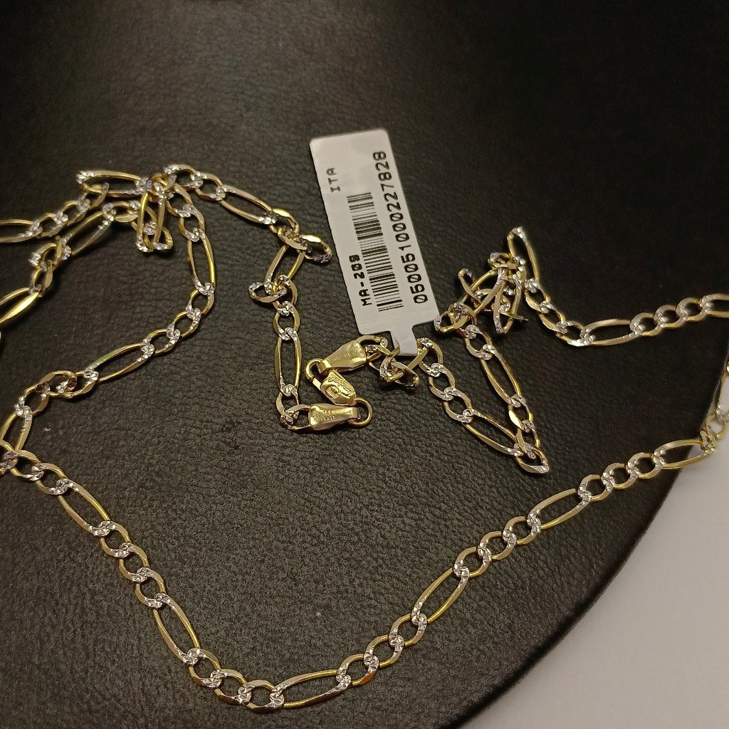CADENAS CARTIER 3*1 DIAMANTADA ORO 14K 7.4 (NUEVO)