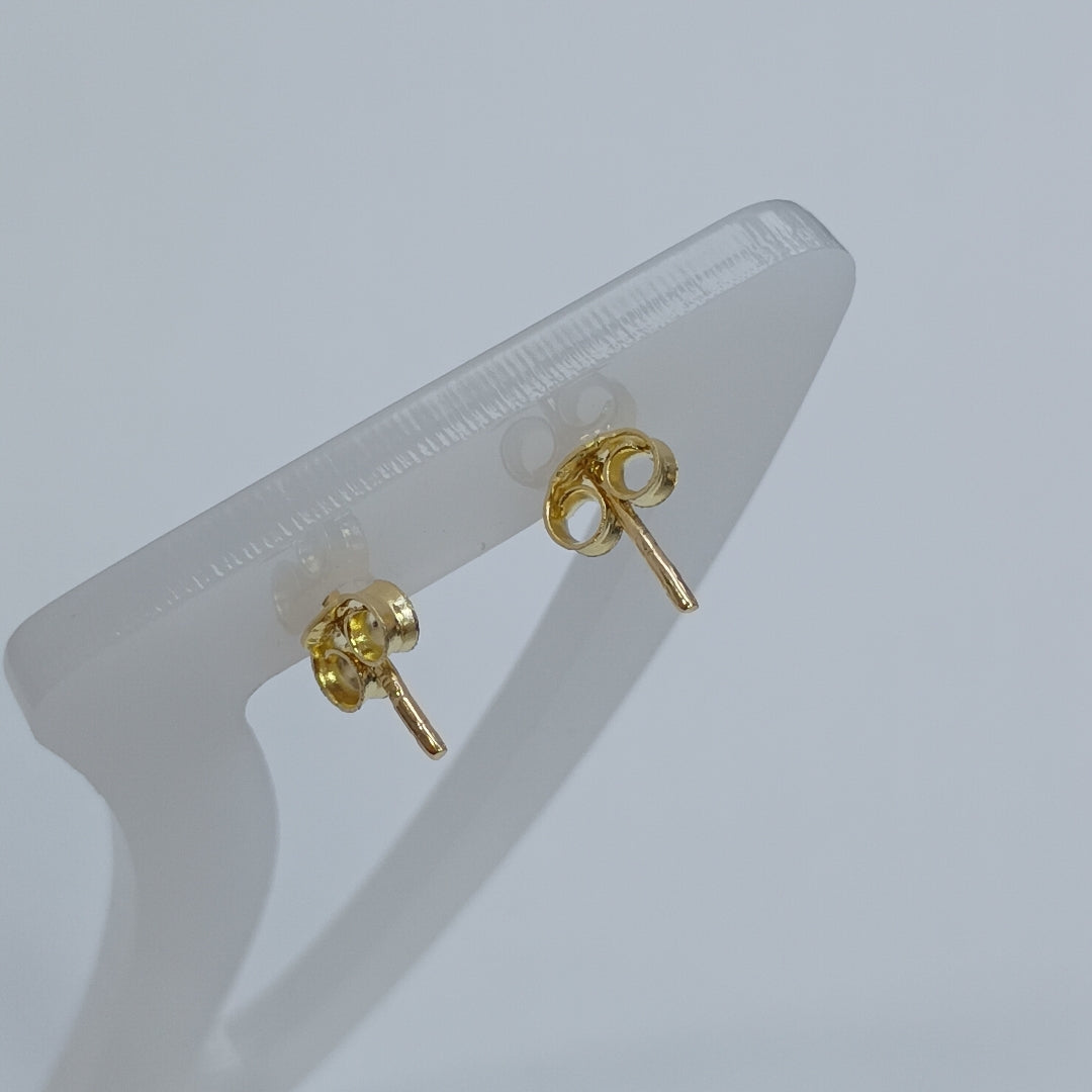 BROQUELES ORO 14K 1 (NUEVO)