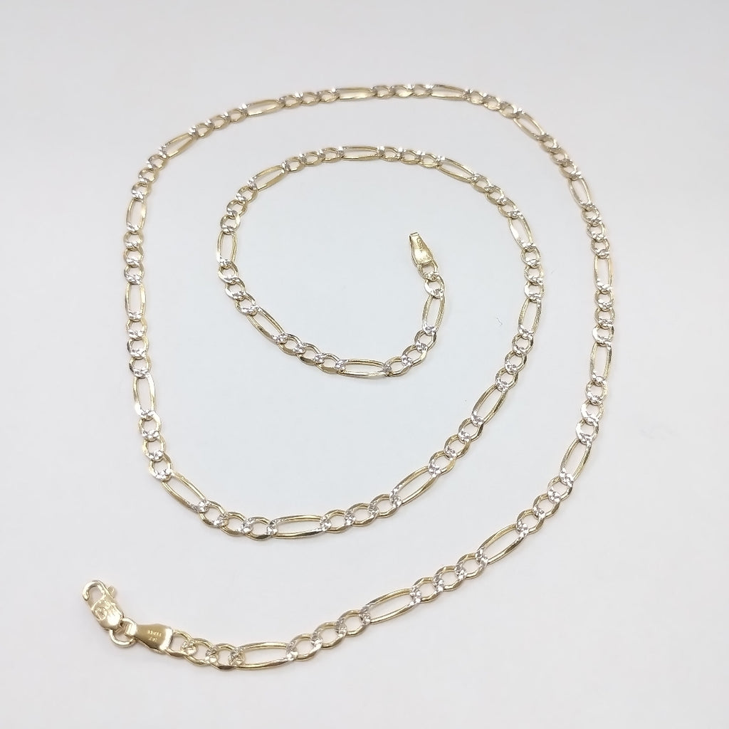 CADENAS CARTIER 3*1 DIAMANTADA ORO 14K 7.4 (NUEVO)