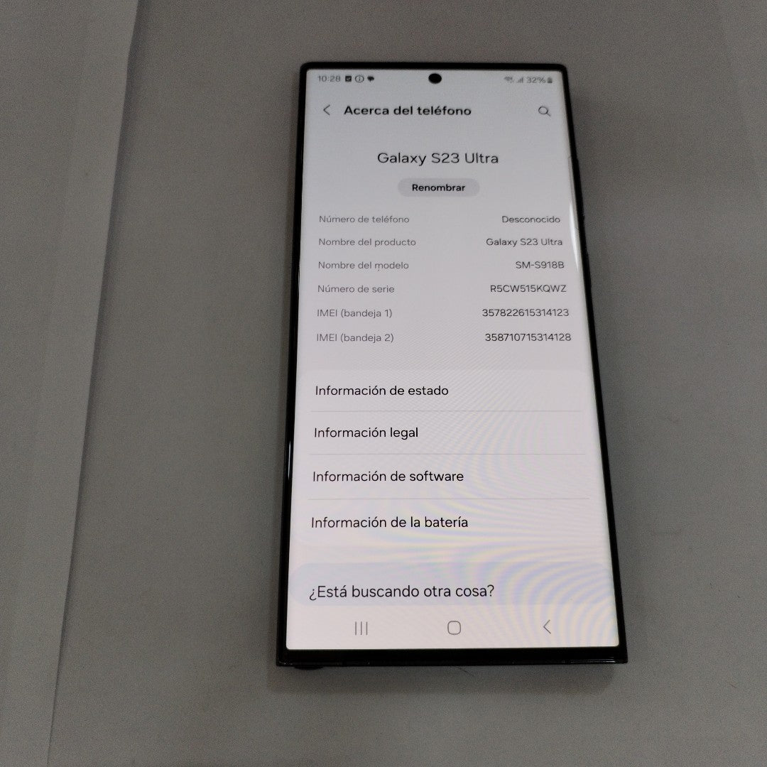 CELULAR SAMSUNG GALAXY S23 ULTRA SM-S918B 512 GB 12 GB RAM (SEMINUEVO)