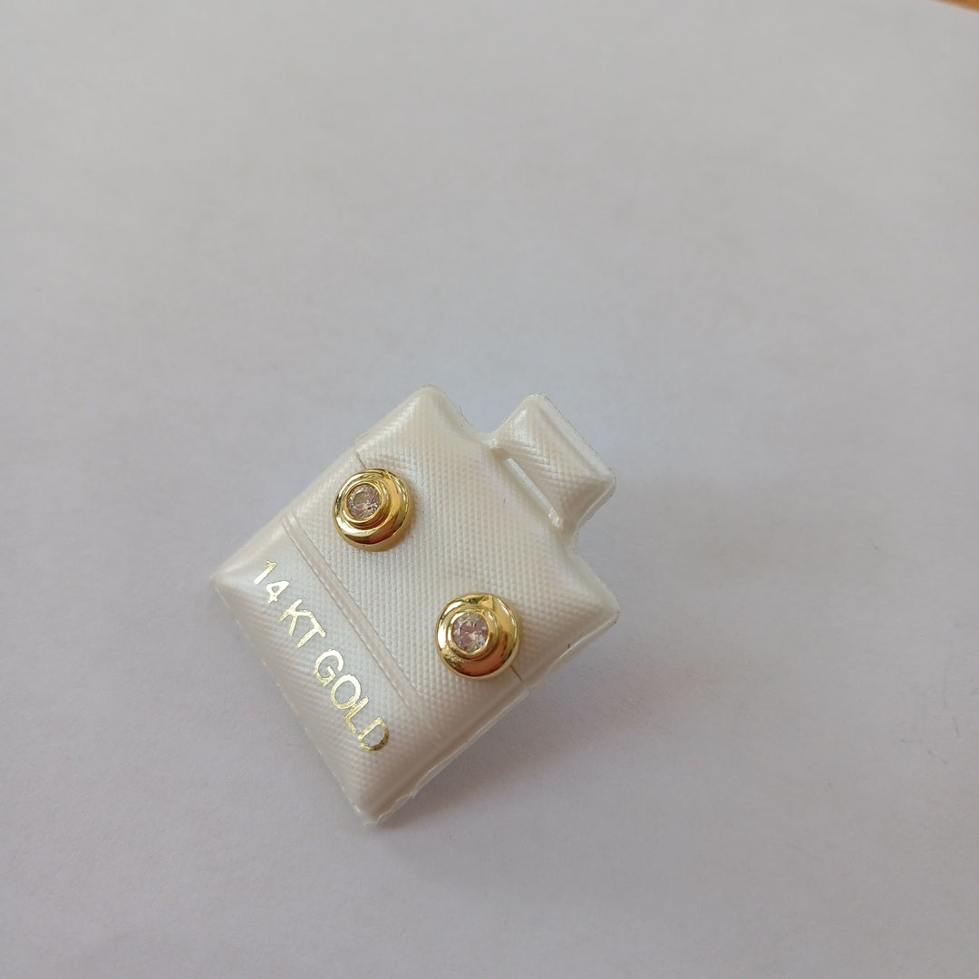 BROQUELES ORO 14K 1.1 (NUEVO)