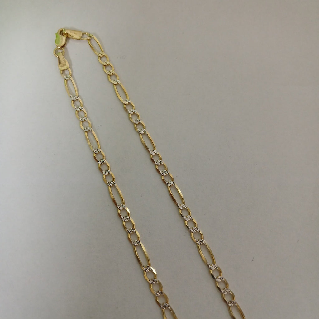 CADENAS CARTIER 3*1 DIAMANTADA ORO 14K 8.6 (NUEVO)