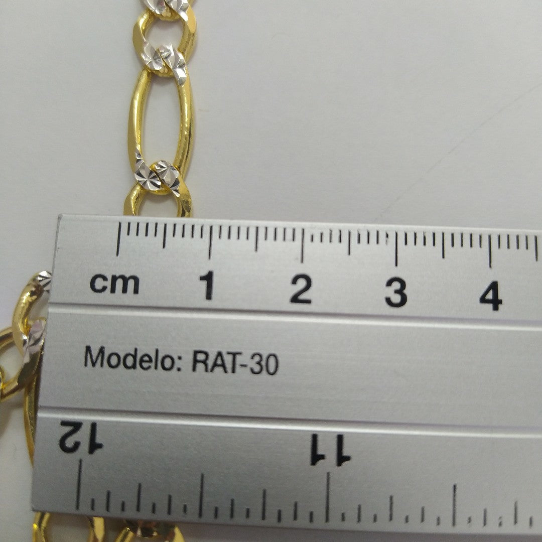 CADENAS CARTIER 3*1 DIAMANTADA ORO 14K 39.7 (NUEVO)