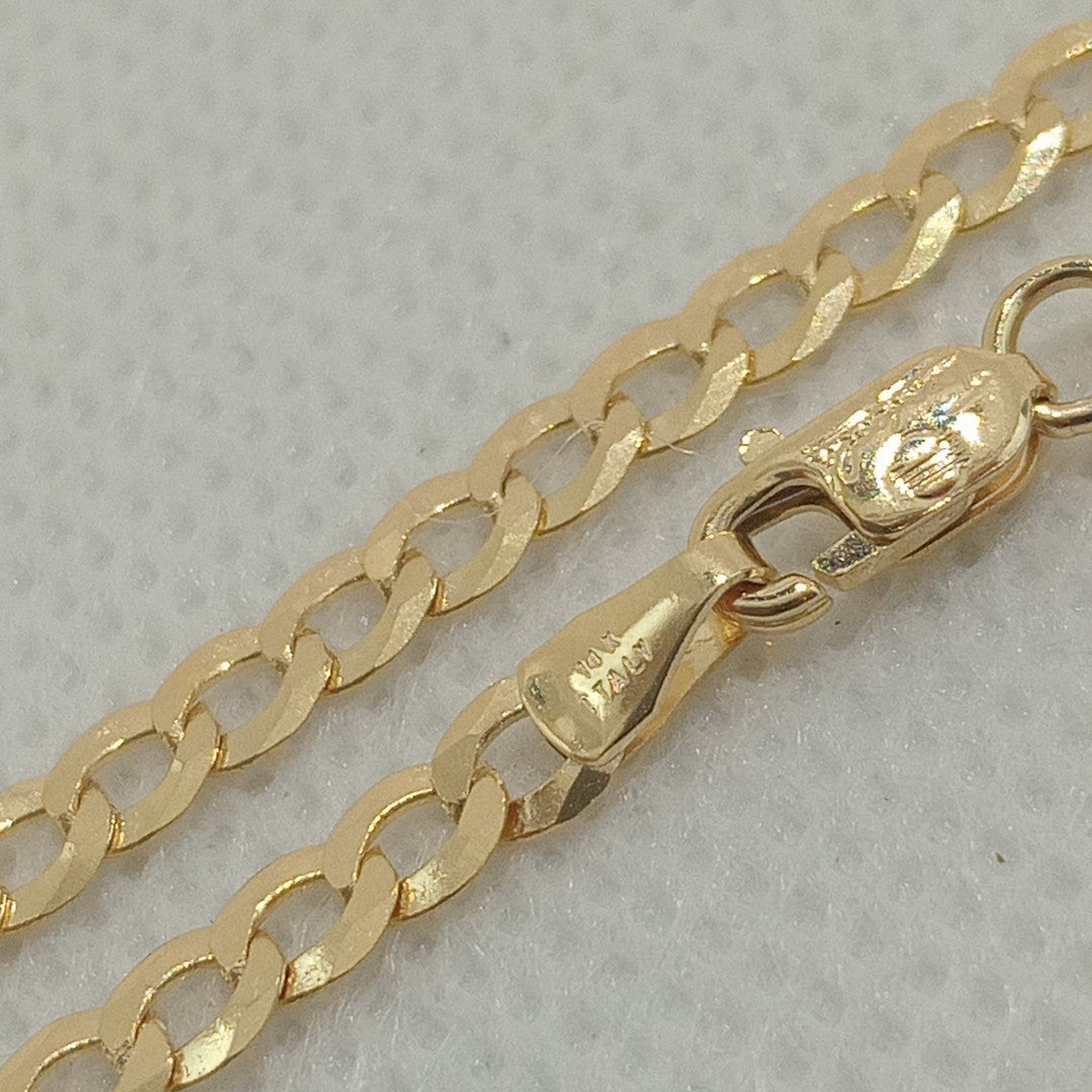 CADENAS BARBADA AMARILLA ORO 14K 7.5 (NUEVO)