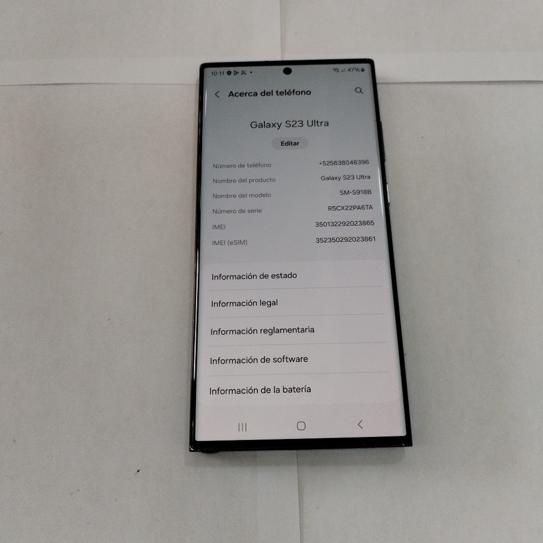 CELULAR SAMSUNG GALAXY S23 ULTRA SM-S918B 256 GB 8 GB RAM (SEMINUEVO)