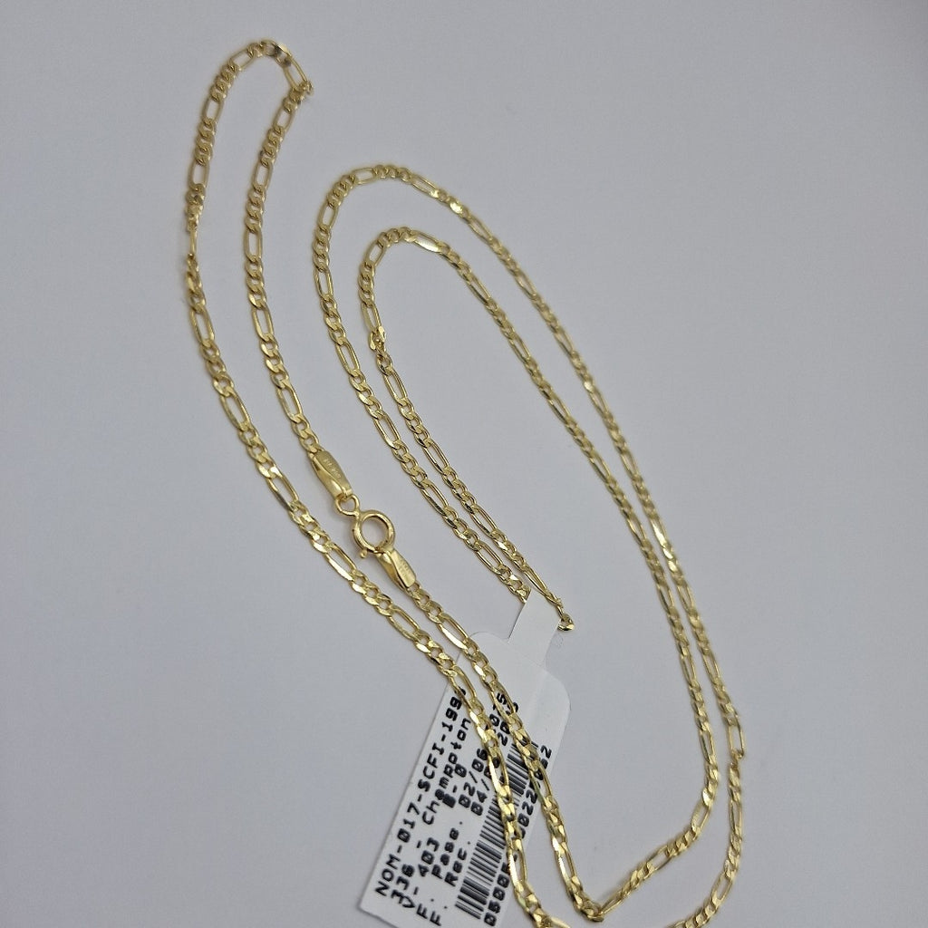 CADENAS CARTIER 3*1 AMARILLA ORO 14K 3.7 (NUEVO)