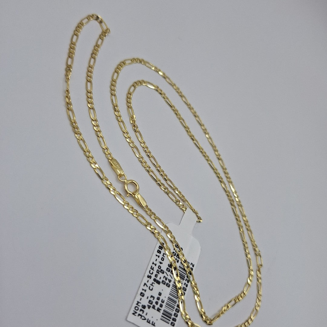 CADENAS CARTIER 3*1 AMARILLA ORO 14K 3.7 (NUEVO)