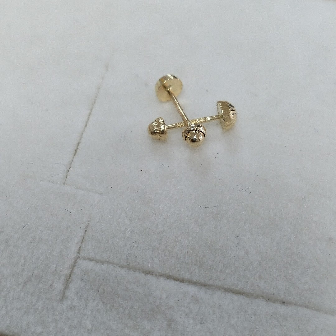 BROQUELES ORO 14K 1 (NUEVO)
