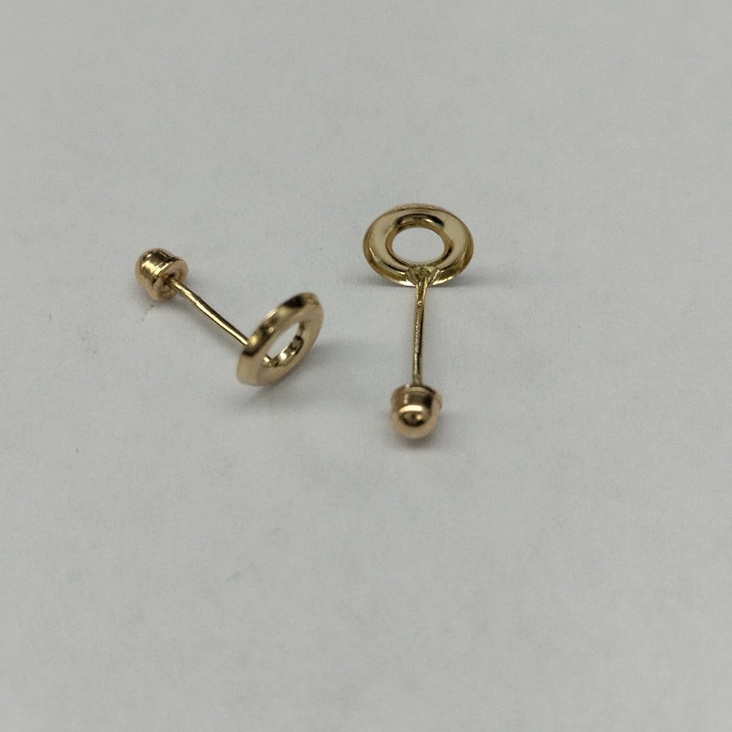 BROQUELES ORO 14K 1 (NUEVO)