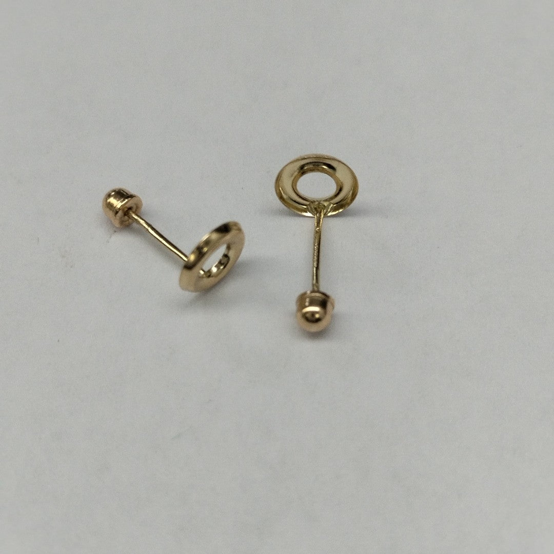 BROQUELES ORO 14K 1 (NUEVO)