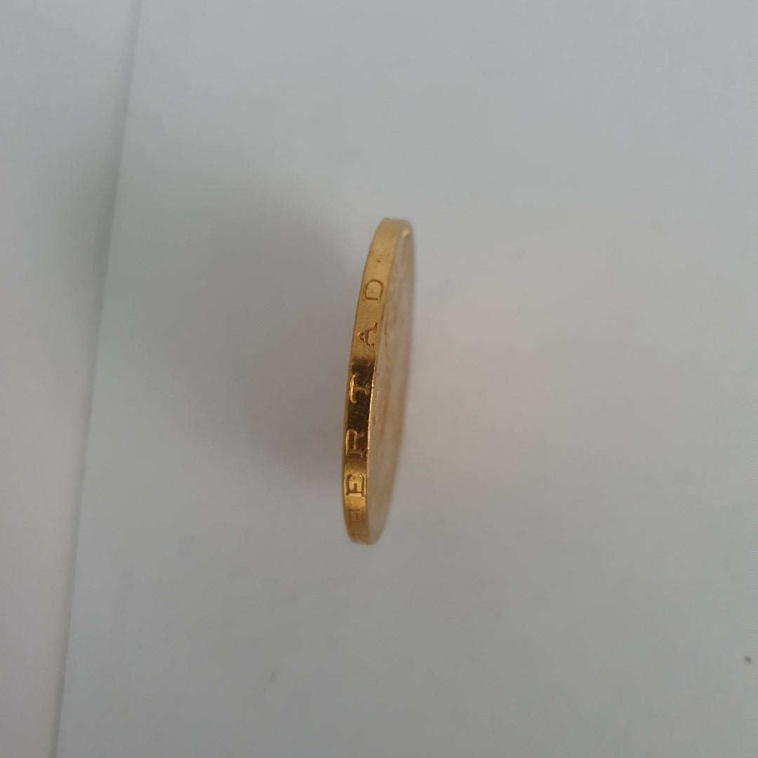 K1 41.6 GRMS - DESC.  0 GRAMOS - 21 K - AVALÚO  73008 * * IDENTIFICACIÓN  MONEDA NOMINATIVA. * MONEDAS PESOS  50 PESOS. (SEMINUEVO)