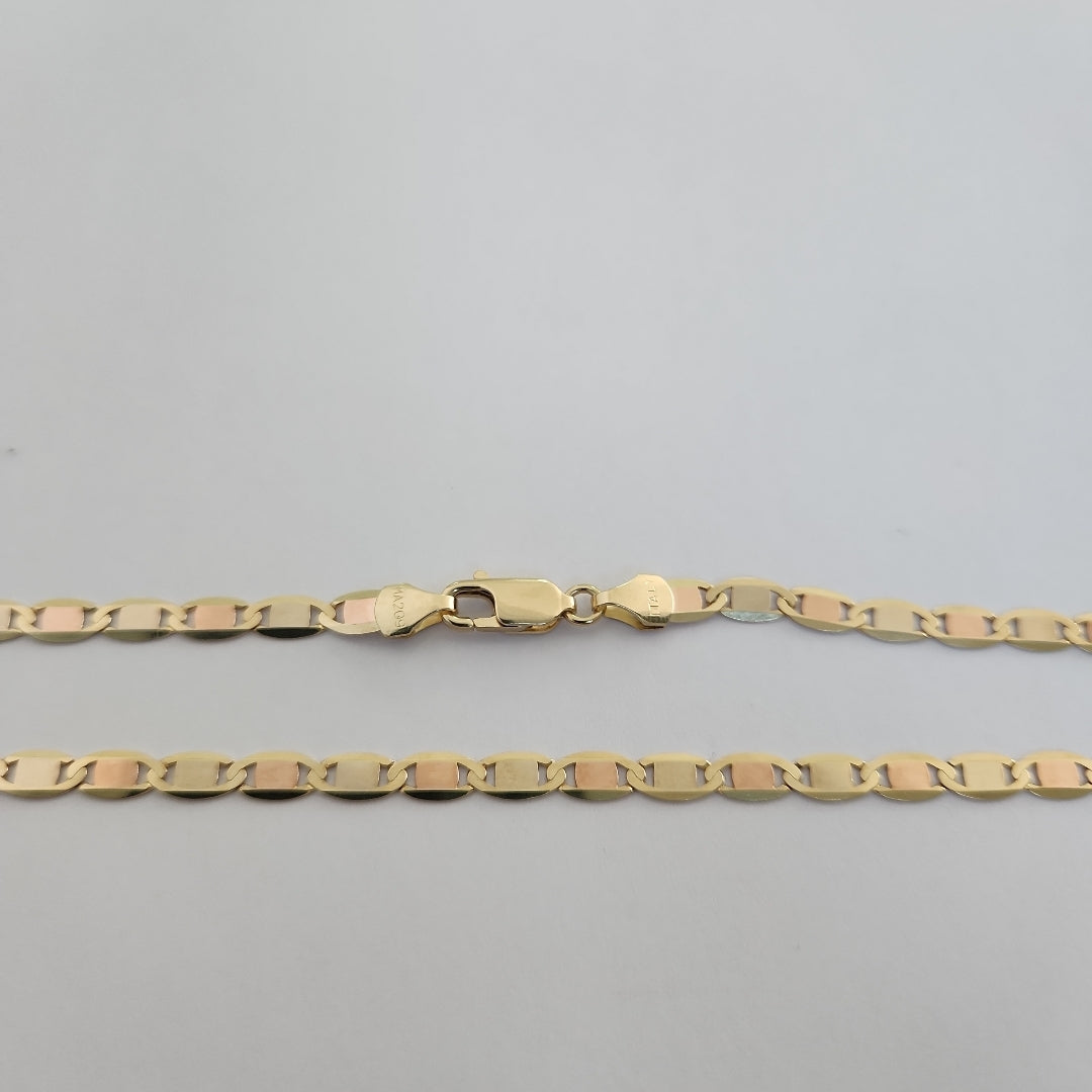 CADENAS VALENTINA/ESPEJO ORO 14K 10.7 (NUEVO)